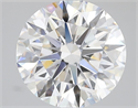 Lab Grown Diamond 4.01 Carats, Round with Excellent Cut, E Color, VS1 Clarity and Certified by IGI