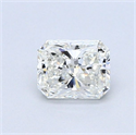 Natural Diamond 0.52 Carats, Radiant with  Cut, I Color, VVS2 Clarity and Certified by GIA