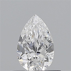Picture of Natural Diamond 0.51 Carats, Pear with  Cut, D Color, SI1 Clarity and Certified by GIA