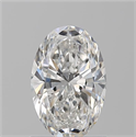 Natural Diamond 1.20 Carats, Oval with  Cut, E Color, SI1 Clarity and Certified by GIA