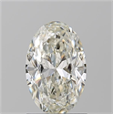 Natural Diamond 1.20 Carats, Oval with  Cut, J Color, VVS2 Clarity and Certified by GIA