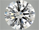 Lab Grown Diamond 6.19 Carats, Round with Excellent Cut, F Color, VVS2 Clarity and Certified by IGI