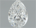 Natural Diamond 0.40 Carats, Pear with  Cut, E Color, VS2 Clarity and Certified by GIA