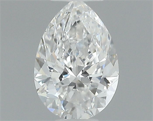 Picture of Natural Diamond 0.40 Carats, Pear with  Cut, E Color, VS2 Clarity and Certified by GIA