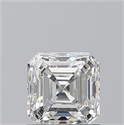 Natural Diamond 1.01 Carats, Asscher with  Cut, G Color, VS1 Clarity and Certified by GIA