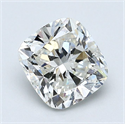 Natural Diamond 1.51 Carats, Cushion with  Cut, I Color, SI2 Clarity and Certified by GIA