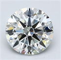 Diamante Natural 1.91 quilates, Redondo , Color I, claridad VVS2 y certificado GIA