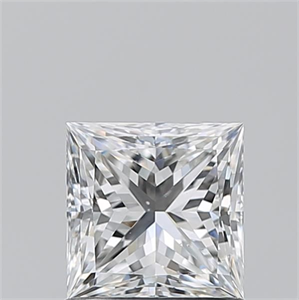 Picture of Natural Diamond 1.08 Carats, Princess with  Cut, F Color, VS2 Clarity and Certified by GIA