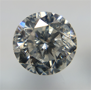 Picture of Natural Diamond 1.01 Carats, Round with Very Good Cut, F Color, I2 Clarity and Certified by IGI