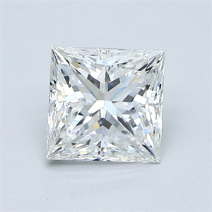 Picture of Natural Diamond 1.03 Carats, Princess with  Cut, G Color, VS1 Clarity and Certified by GIA