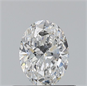 Natural Diamond 0.50 Carats, Oval with  Cut, E Color, VS1 Clarity and Certified by GIA