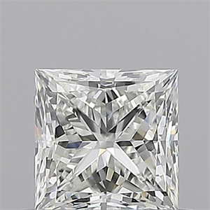 Picture of Natural Diamond 0.71 Carats, Princess with  Cut, H Color, VVS1 Clarity and Certified by GIA