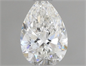 Natural Diamond 0.43 Carats, Pear with  Cut, H Color, VS1 Clarity and Certified by GIA