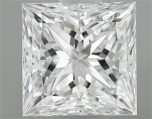 Foto Diamante Natural 0.50 quilates, Princesa , Color E, claridad VVS1 y certificado GIA de