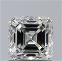 Diamante Natural 1.00 quilates, Asscher , Color I, claridad VS2 y certificado GIA