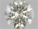 Natural Diamond 0.70 Carats, Round with Excellent Cut, M Color, VS2 Clarity and Certified by GIA