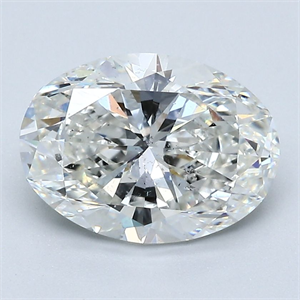Picture of Natural Diamond 2.52 Carats, Oval with  Cut, H Color, SI2 Clarity and Certified by GIA