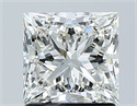 Natural Diamond 1.50 Carats, Princess with  Cut, I Color, VVS2 Clarity and Certified by GIA