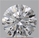 Lab Grown Diamond 1.07 Carats, Round with Ideal Cut, D Color, VVS1 Clarity and Certified by IGI