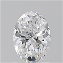 Natural Diamond 1.23 Carats, Oval with  Cut, D Color, VVS1 Clarity and Certified by GIA