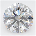 Lab Grown Diamond 3.75 Carats, Round with Excellent Cut, E Color, VVS1 Clarity and Certified by GIA