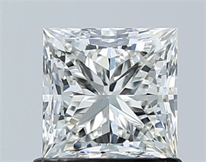 Picture of Natural Diamond 1.00 Carats, Princess with  Cut, H Color, VVS1 Clarity and Certified by GIA