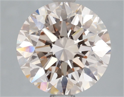Picture of Lab Grown Diamond 2.50 Carats, Round with Excellent Cut, Fancy Light Pink Color, VS1 Clarity and Certified by IGI