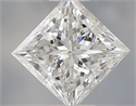 Natural Diamond 0.70 Carats, Princess with  Cut, E Color, VS1 Clarity and Certified by IGI