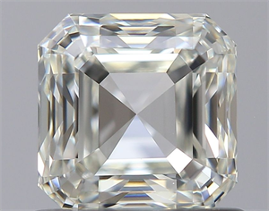 Picture of Natural Diamond 0.90 Carats, Asscher with  Cut, K Color, VVS1 Clarity and Certified by GIA