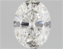 Natural Diamond 0.47 Carats, Oval with  Cut, F Color, SI1 Clarity and Certified by GIA