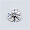 Natural Diamond 0.45 Carats, Round with Excellent Cut, E Color, SI2 Clarity and Certified by GIA