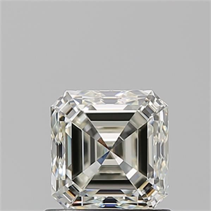 Picture of Natural Diamond 1.01 Carats, Asscher with  Cut, K Color, VVS2 Clarity and Certified by GIA