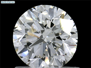 Picture of Natural Diamond 0.90 Carats, Round with Very Good Cut, H Color, SI1 Clarity and Certified by GIA