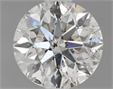 Natural Diamond 0.70 Carats, Round with Very Good Cut, H Color, I1 Clarity and Certified by GIA