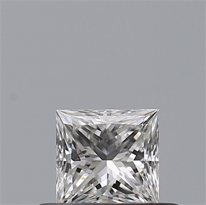 Picture of Natural Diamond 0.33 Carats, Princess with  Cut, F Color, VS1 Clarity and Certified by GIA