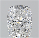 Natural Diamond 1.20 Carats, Cushion with  Cut, D Color, SI1 Clarity and Certified by GIA