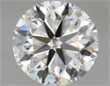 Natural Diamond 1.01 Carats, Round with Very Good Cut, I Color, SI1 Clarity and Certified by GIA