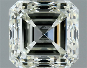 Picture of Natural Diamond 1.00 Carats, Asscher with  Cut, J Color, VVS2 Clarity and Certified by IGI