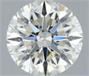 Natural Diamond 0.61 Carats, Round with Excellent Cut, J Color, VS2 Clarity and Certified by IGI