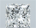 Natural Diamond 1.01 Carats, Princess with  Cut, G Color, VS1 Clarity and Certified by GIA
