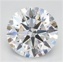 Lab Grown Diamond 3.01 Carats, Round with Ideal Cut, D Color, IF Clarity and Certified by IGI