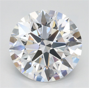 Picture of Lab Grown Diamond 3.01 Carats, Round with Ideal Cut, D Color, IF Clarity and Certified by IGI