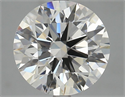 Lab Grown Diamond 4.32 Carats, Round with Ideal Cut, G Color, VS1 Clarity and Certified by IGI