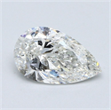 Diamante Natural 1.02 quilates, De pera , Color H, claridad SI2 y certificado GIA