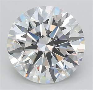 Picture of Lab Grown Diamond 5.12 Carats, Round with Ideal Cut, F Color, IF Clarity and Certified by IGI