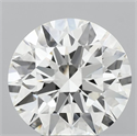 Lab Grown Diamond 4.03 Carats, Round with Ideal Cut, G Color, IF Clarity and Certified by IGI