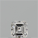 Natural Diamond 0.50 Carats, Asscher with  Cut, E Color, VS2 Clarity and Certified by GIA