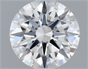 Lab Grown Diamond 1.05 Carats, Round with Ideal Cut, F Color, VVS2 Clarity and Certified by IGI
