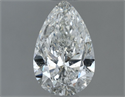 Natural Diamond 1.00 Carats, Pear with  Cut, G Color, SI2 Clarity and Certified by IGI