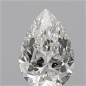 Diamante Natural 0.13 quilates, De pera , Color E, claridad SI1 y certificado IGI